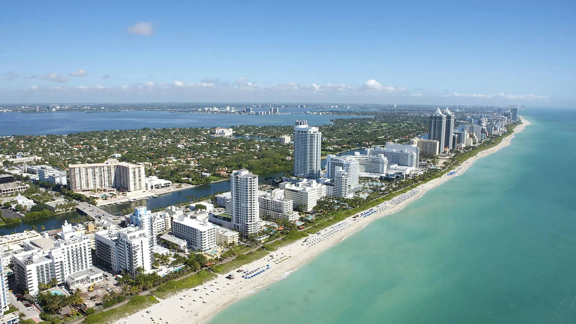 Miami Beach and the Atlantic from the air